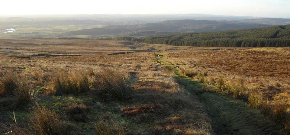 Knee of Cairnsmore hill road lower image