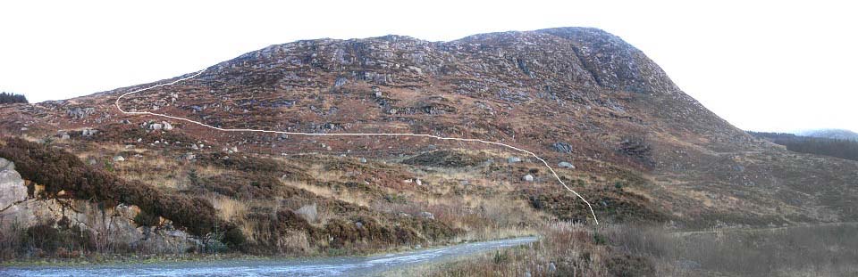 Craignelder hill route up image